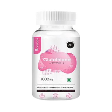 Bodyops Glutathione & Vitamin C | Veg Capsule For Healthy Skin & Antioxidant Support