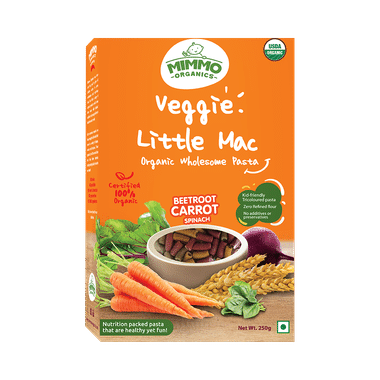 Mimmo Organics Veggie Little Mac Organic Wholesome Pasta (12 Months Plus)