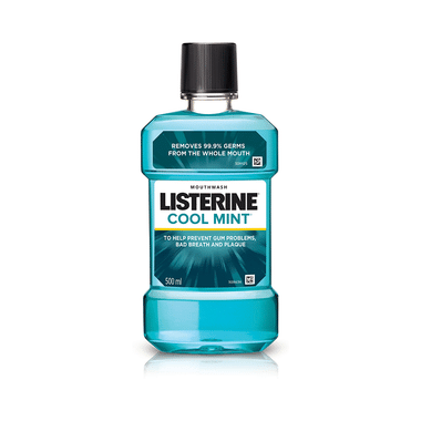 Oral Care Combo of Listerine Mouth Wash Cool Mint 500ml and Sensodyne ...