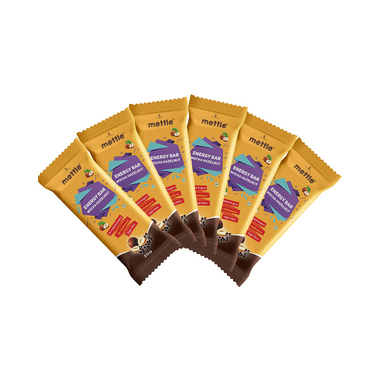 Swasthum Mettle Energy Bar Mocha Hazelnut High Fiber, No Added Sugar