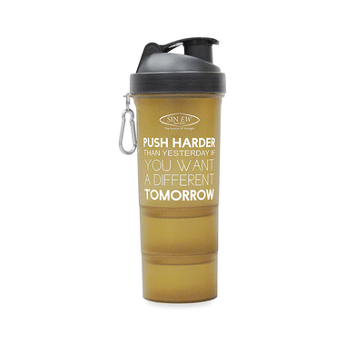 Sinew Nutrition All In One Smart Shaker Bottle Brown