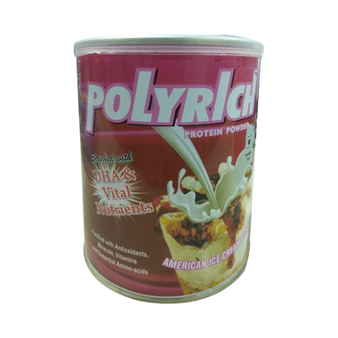 Polyrich Protein Powder With DHA, Vitamins & Minerals | Flavour American Ice Cream