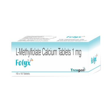 <span style='color:#626A7A'>Folyx L-Methylfolate 1mg Tablet</span>