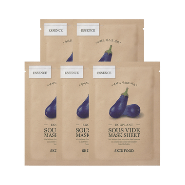 Skinfood Eggplant Sous Vide Mask Sheet (18gm Each)