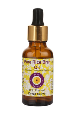 Deve Herbes Pure Rice Bran/Oryza Sativa Cold Pressed Oil