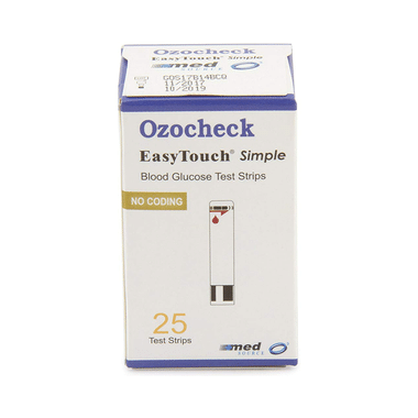 Ozocheck Easy Touch Simple Blood Glucose Test Strip (Only Strip)