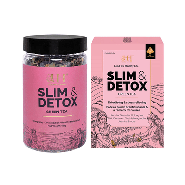 Healthy & Hygiene Slim & Detox Green Tea Bag (2gm Each) And Slim & Detox Green Tea Jar 55gm