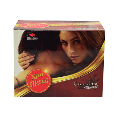 Plenteous Xtra Strong Flavoured Dotted Condom Chocolate