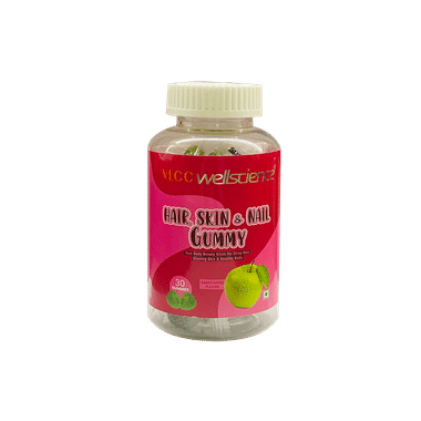 VLCC Wellscience Hair, Skin & Nail Gummy Green Apple