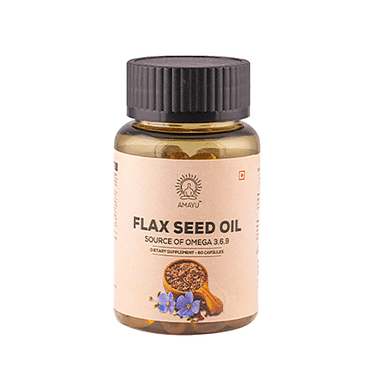 Amayu Flax Seed Oil Source Of Omega 3,6,9 Capsule