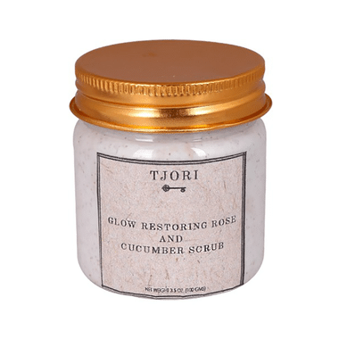 Tjori Glow Restoring Rose And Cucumber Scrub