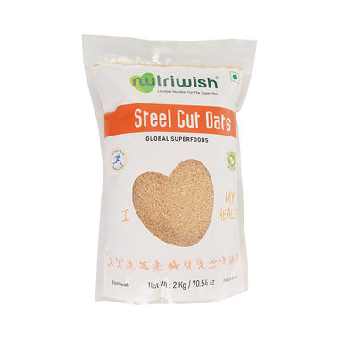 Nutriwish Premium Steel Cut Oats For Weight Management | Gluten Free Oats