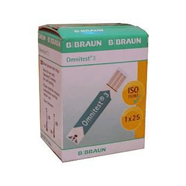 B Braun Omnitest 3 Test Strip White