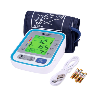 Sahyog Wellness Arm Style Digital Blood Pressure Monitor With 3 Colour Display And XXL Cuff