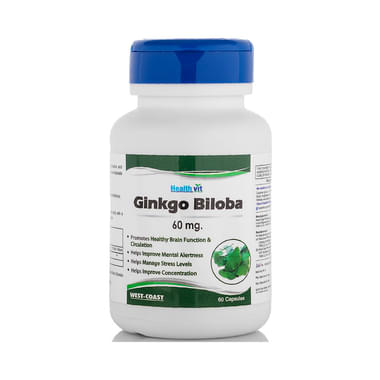 HealthVit Ginkgo Biloba 60mg Capsule
