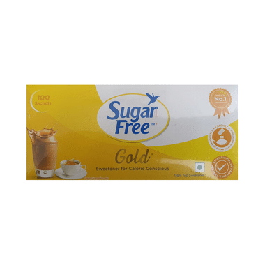 Sugar Free Gold Sweetener for Calorie Conscious (100 Sachet Each)
