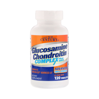 21st Century Glucosamine Chondroitin Complex Plus MSM Advanced Triple Strength Tablet