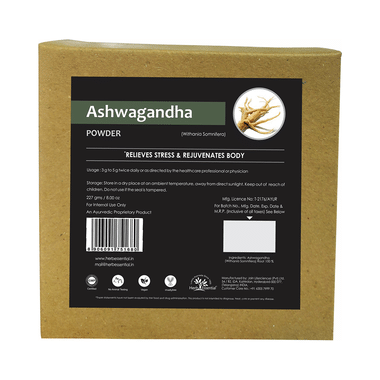 Herb Essential Ashwagandha (Withania Somnifera) Root Powder