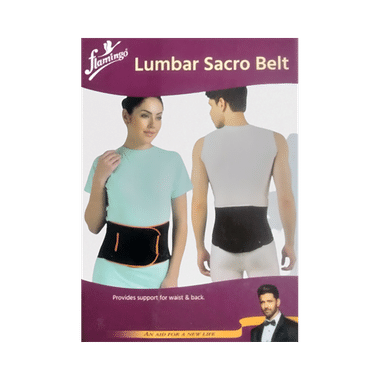 Flamingo Lumbar Sacro Belt | For Pain Relief | Supports Waist & Back Belt Small