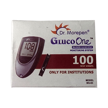 Dr Morepen Gluco One BG 03 Blood Glucose Test Strip (Only Strips)