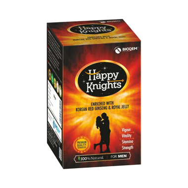 Bioqem Pharma Happy Knights For Men | For Vigour, Vitality, Stamina & Strength