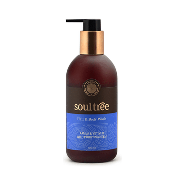 Soul Tree Hair And Body Wash - Aamla And Vetiver With Purifying Neem Gel