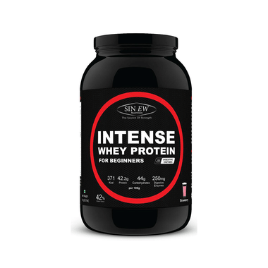 Sinew Nutrition Intense Whey Protein For Beginners With Digestive Enzymes Strawberry