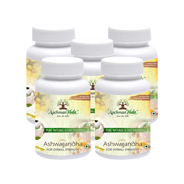 Aachman Veda Ashwagandha Capsule 500mg For Overall Strength (60 Each)