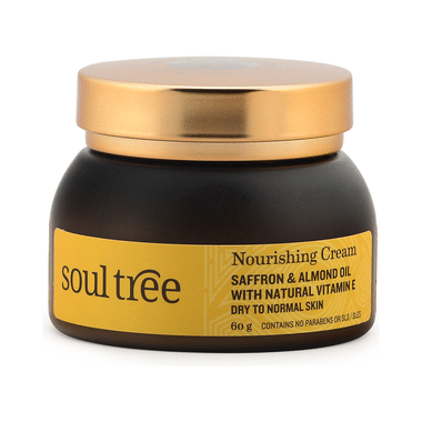 Soul Tree Saffron And Almond Oil With Natural Vitamin E Nourishing Cream