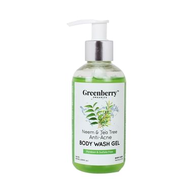 Greenberry Organics Neem And Tea Tree Body Wash Gel