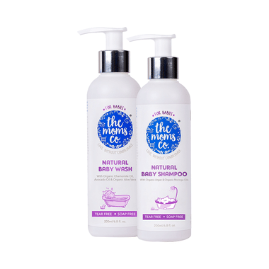 The Moms Co. Natural Tear-Free Cleaning Bundle For Baby