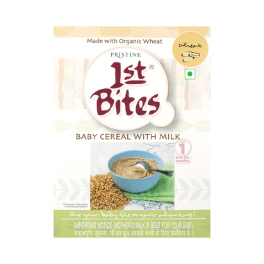 Pristine 1st Bites (6 Months - 24 Months) Stage-1 Baby Cereal With Milk | Wheat