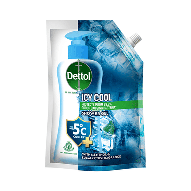 Dettol Bodywash & Shower Gel | PH Balanced & Soap Free Icy Cool Refill Pack