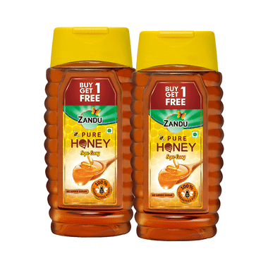 Zandu Pure Honey Squ-Easy | No Added Sugar | Buy 1 Get 1 Free