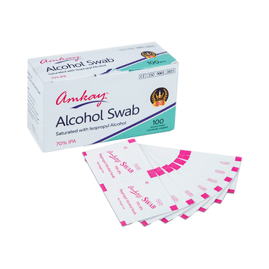 Amkay Alcohol Swab | | Sterile Antiseptic Cleaning Swabs to Clean Cuts & Wounds