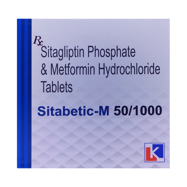 <span style='color:#626A7A'>Sitabetic-M 50/1000 Tablet</span>