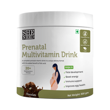 SheNeed Prenatal Multivitamin Drink Chocolate