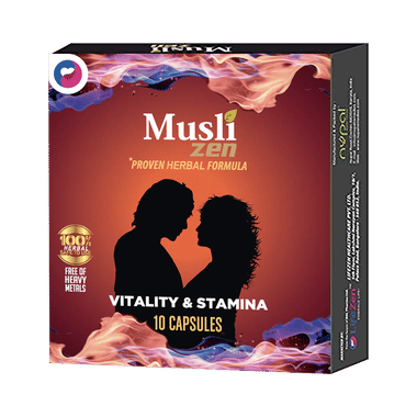 MusliZen Herbal  Suppliment For Men | Provide Strength, Power, Vitality & Stamina Capsule