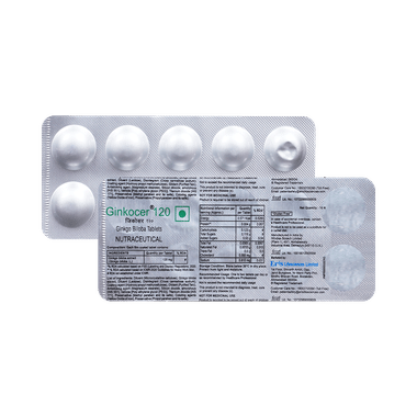 Ginkocer 120 Tablet Gluten Free