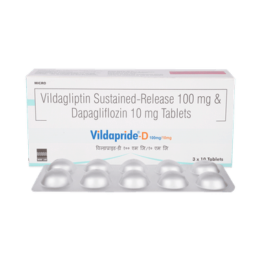 VILDapride D 10mg/100mg Tablet