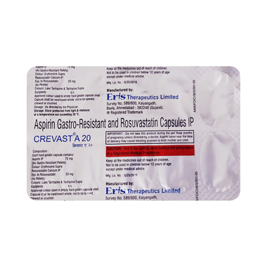 Crevast A 20mg/75mg Capsule