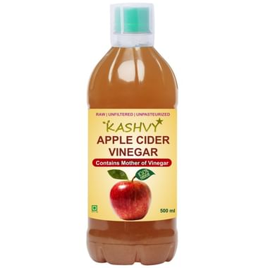 Kashvy Raw, Unfiltered, Unpasteurized Apple Cider Vinegar With Mother Of Vinegar