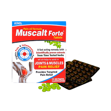 Aimil Pharmaceuticals Muscalt Forte Tablet |  For Joint & Muscle Pain Relief