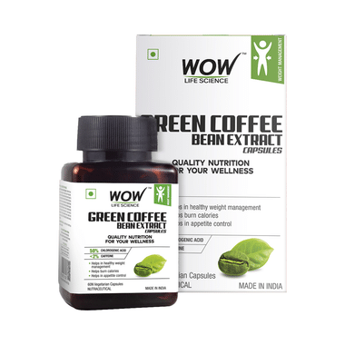 WOW Life Science Green Coffee Bean Extract Vegetarian Capsules