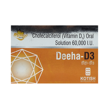 Deeha-D3 Oral Solution (5ml Each) Mango
