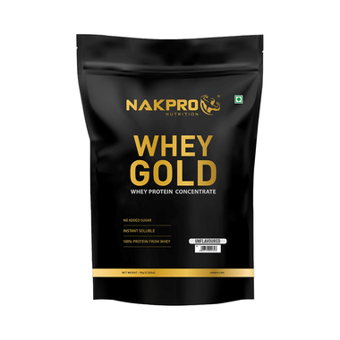 Nakpro Nutrition Whey Protein Gold For Muscle Support | Flavour Unflavoured