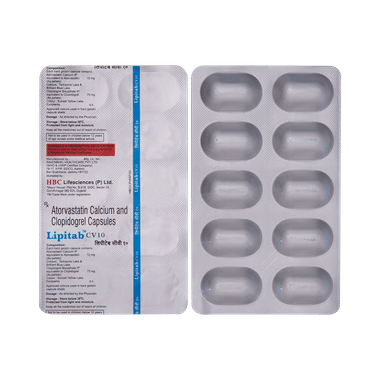 Lipitab CV 10mg/75mg Capsule