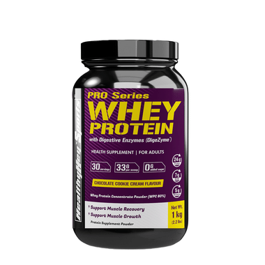 HealthyHey Sports Pro Series Whey Protein Concentrate Powder (WPC 80%) Chocolate Cookie Cream