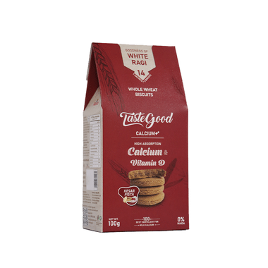 Taste Good Calcium & Vitamin D Whole Wheat Biscuit (100gm Each)