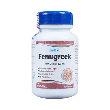 HealthVit Fenugreek 500mg Capsule